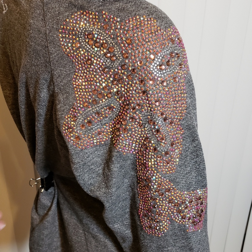 AMERICAL CLOTHING INC Rhinestone Sweatshirt - Picture 3 of 5